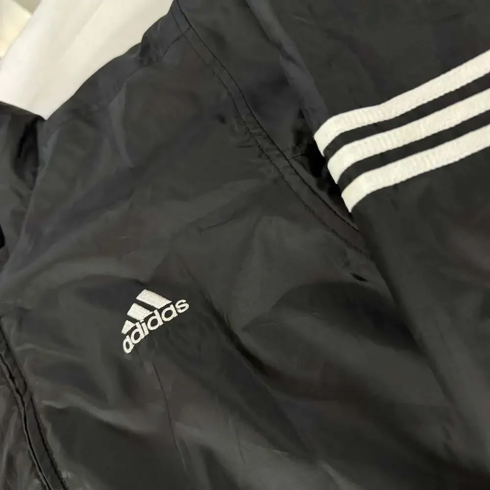 Adidas Climaproof Black Full Zip Lightweight Windbreaker Jacket